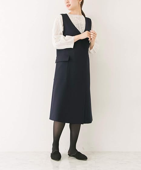 Amazon Co Jp アーバンリサーチ ワンピース ドレス ダブルクロスノースリワンピース レディース Nvy Free 服 ファッション小物