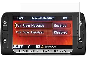 Mogico Motorcycle Accessories Nano Glass Dashboard Screen Protector for Harley Davidson Boom! Box 6.5 GT 2014-2018 Tri, Electra, Street, Road Glide, Scratch Resistant Instrument Film (1x Anti-Glare)