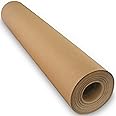 FIESTA WRAPS Brown Kraft Paper Roll 17.5 in x 1320 in (110 ft) Made in The USA - Brown Wrapping Paper Roll - Kraft Table Runner - Papel Craft