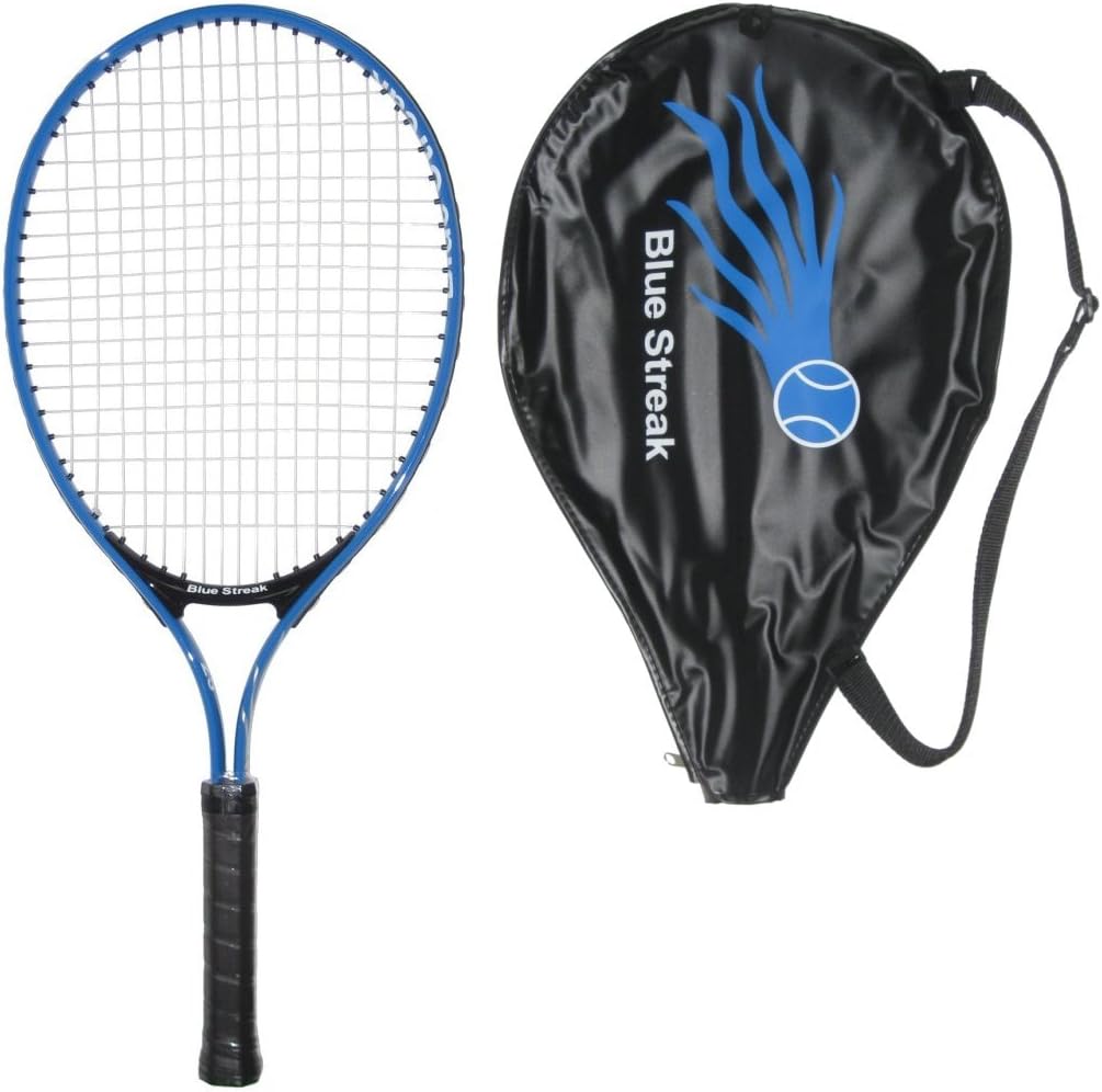 Blue Streak Junior Tennis Racquet - Strung with Cover (Choice of Length)