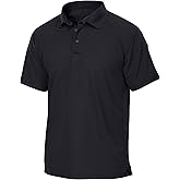 Vertx Mens Tactical Polo Shirt, Short Sleeve T-Shirt, Breathable, Moisture-Wicking, Outdoor Performance Tactical, Relaxed Fit