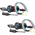 povtii 2PCS Motorcycle Ignition Switch, 4 Wires Key Ignition Switch with 2 Keys, Key Locking Starter Switch Replacement for 50cc to 250cc, Motorcycle Accessories for Dirt Bike Scooter