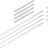 Anphly 8PCS Metal Drawstring Threader, Spring Drawstring Tool and Bodkin Sewing Tool with Clip for Hoodies Sweatpants Elastic Rope Threading DIY Replacement