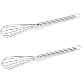Mini Whisks 7 inch 316 Stainless steel Whisk, Hand Egg Mixer for Flour Cake Egg, Kitchen Cooking Baking Use Whisk (2)