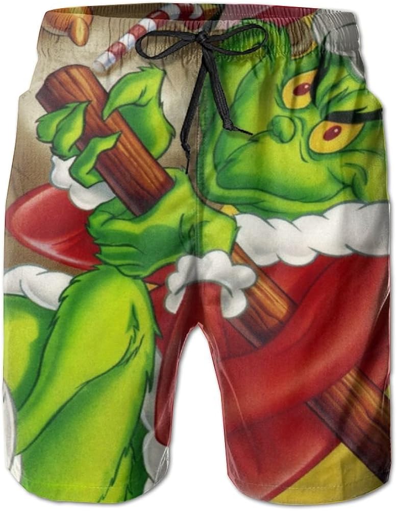 How The Grinch Stole Christmas Men's Swim Trunks Quick Dry