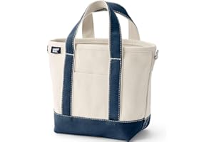 Lands' End Open Top Canvas Tote Bag