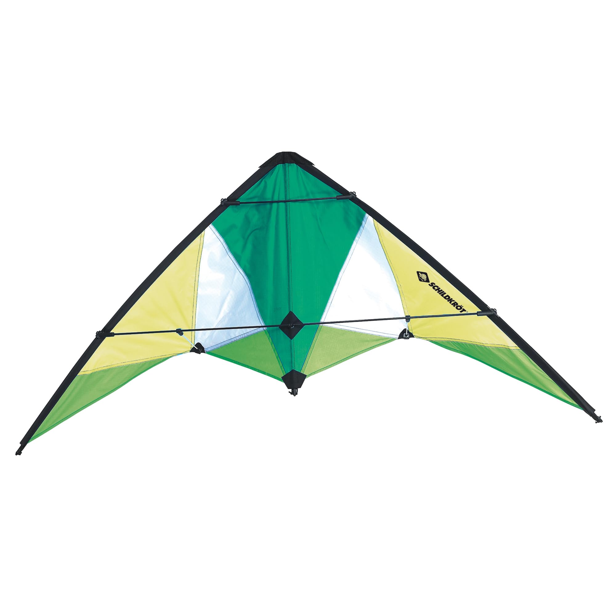 Schildkröt Stunt Kite 130, Two-Line Stunt Kite, +10 years, 60x133cm, Incl. 25kp Polyester Cords, 2x30m on Winder, 3-5 Beaufort, 970430