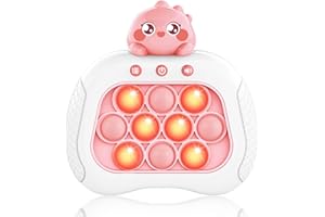 JOINBO Fast-Push-Bubble-Game for Kids & Adults [Unicorn Pop Fidget Quick Push Game] [Light up Puzzle Speed Push Game] [Handheld Fidget Game Toy] Gift for Girls Age 3-12 for Relaxation and Decompression