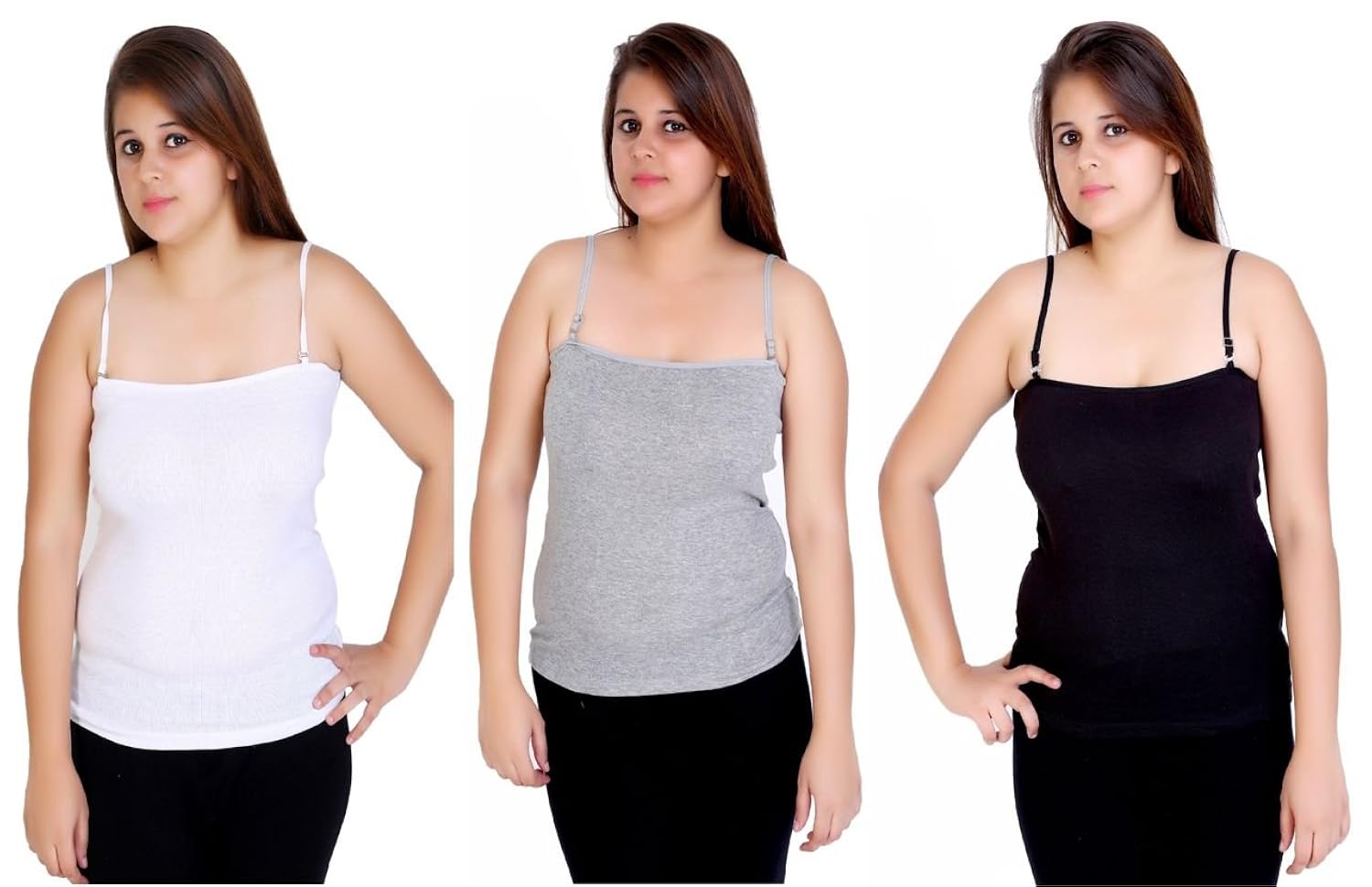 q-rious women's unique colored tank tops (pack of 3)
