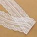 KINGSO 10 Yards White Embroidered Net Lace Trim Ribbon DIY Craft 3.5cm