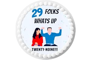 Generic Cake Topper 29 Edible New Girl Perzonalized 7.5 inch Birthday Cake Round Circle