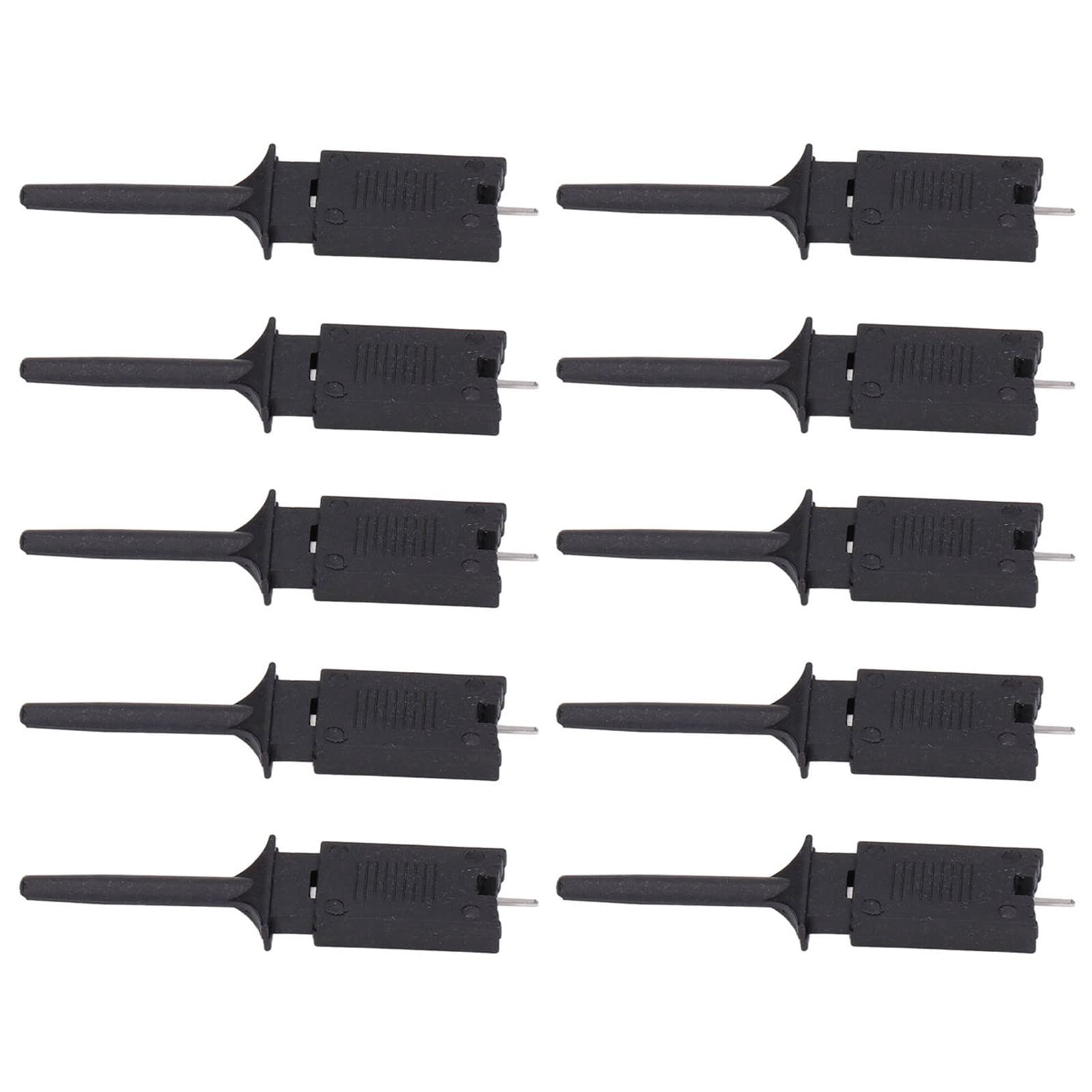 Hyuduo 10Pcs Mini Grabber,Test Hook Clips Smd Ic Mini Jumper Probe Test Hook Grabber Clips, For Logic Analyzer Electronic Experiment Multimeter,Logic Analyzer