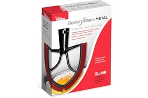 New Metro Design 5L-MR Beater Blade METAL, works w/most KitchenAid 5 Quart Bowl-Lift Stand Mixers, Red