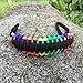 MOCE Handmade Paracord Handle for 20 oz. Tumbler, Colorful/Black