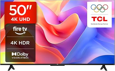 TCL 50PF650K 50 inch 4K HDR Fire TV Alexa Built-In Dolby Vision Atmos