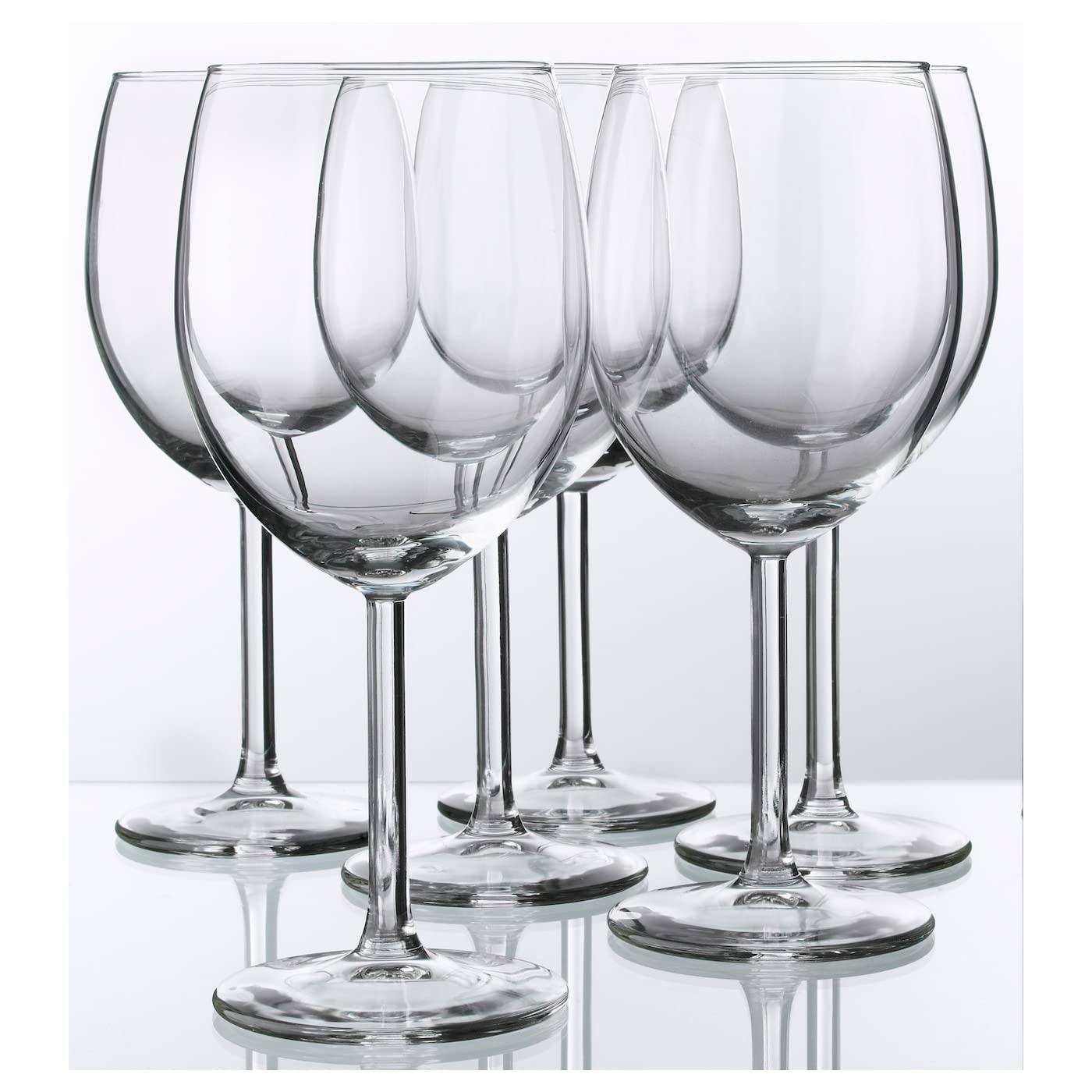 IKEA - SVALKA White Wine Glass, Clear Glass, H:7" (X6), 0.24 liters per day