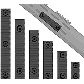 Single Picatinny Aluminum Accessory Rail Set for Mlock 3 5 7 9 11 13 Slots with 13 T-Nuts & Screws, 3 Allen Wrench-Rounded Co
