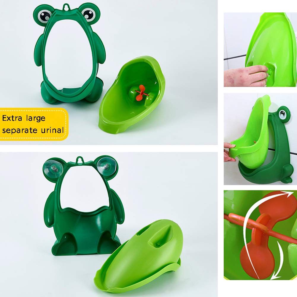 Frog Pee Training,Cute Frog Potty Training Urinal for Boys with Funny Aiming Target,Frog Shape Pee Trainer