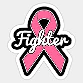 Breast Cancer Awareness Pink Fighter Ribbon Vinyl Decal Sticker for Car, Window, Laptop, Waterbottle 5