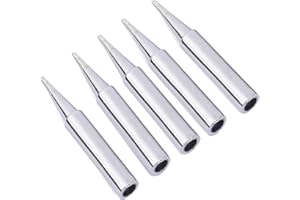 KA WAH CORE Soldering Iron Tips,900M Solder Tip Replacement, Solder Welding Replacement Tip Kit Use for Hakko, Radio Shack Solder Station etc (5PCS 900M-T-1.2D)