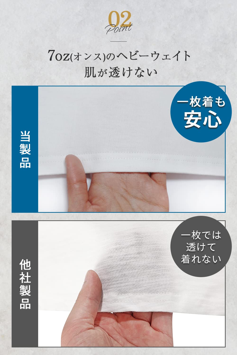 BALLOT(バロット) Men's Short Sleeve T-Shirt, Plain, Thick Fabric, Heavy Weight, 100% Cotton, Set of 3