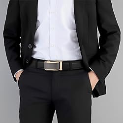 guvoosm Mens Belt,Ratchet Dress Adjustable Belts