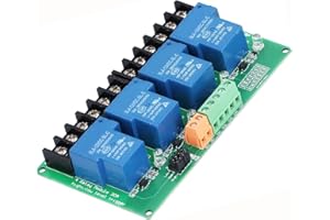 DIANN 30A 4 Channel Relay Module 12V Relay Module Expansion Board High Low Level Trigger with with Optocoupler Isolation for PLC Automation Equipment Control Industrial Control