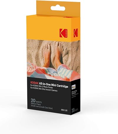 Kodak MC Photo Printer Cartridge Ink Paper Refill 20 Pack for Mini Shot Mini 2