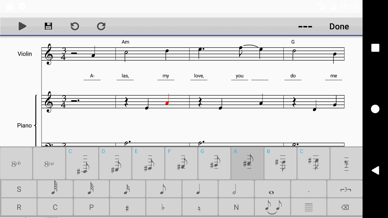 Score Creator Notación & composición musical Crear, escribir y