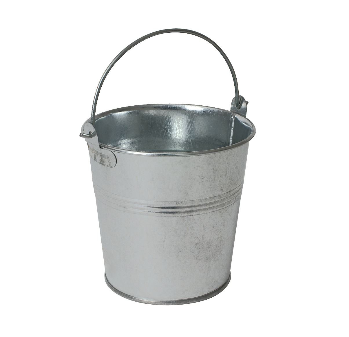 Genware NEV-GSB10 Serving Bucket, Galvanised Steel, 10 cm Ø
