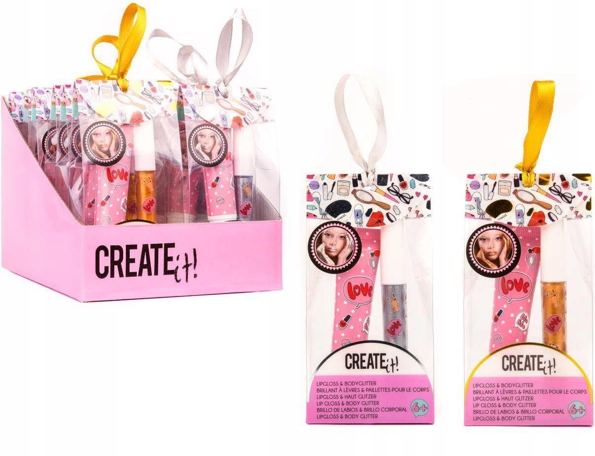 Create it! - Lip Gloss & Body Glitter Set - 1 Count
