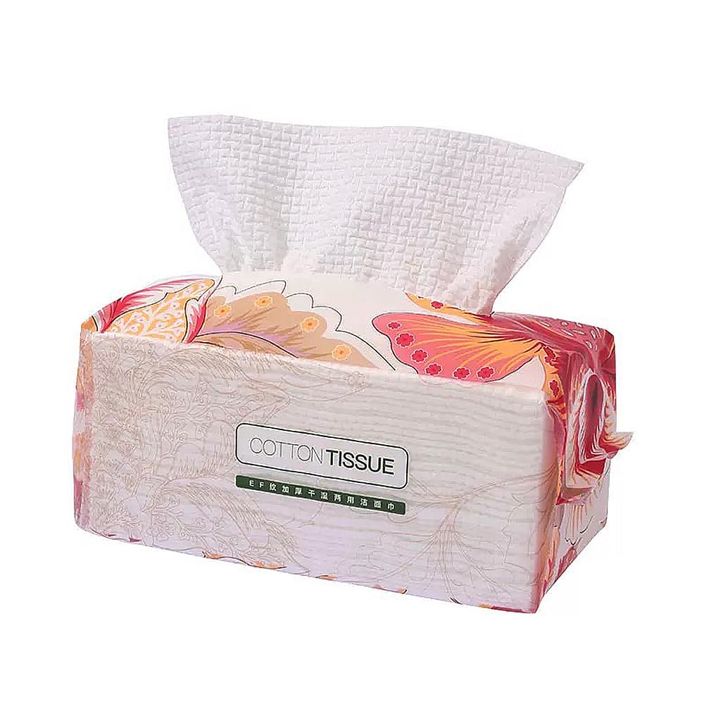 Ruihua 1Pack/70pcs Soft Disposable Face Towel,Wet and Dry Wipes Disposable Nonwoven Cotton Multi-Use