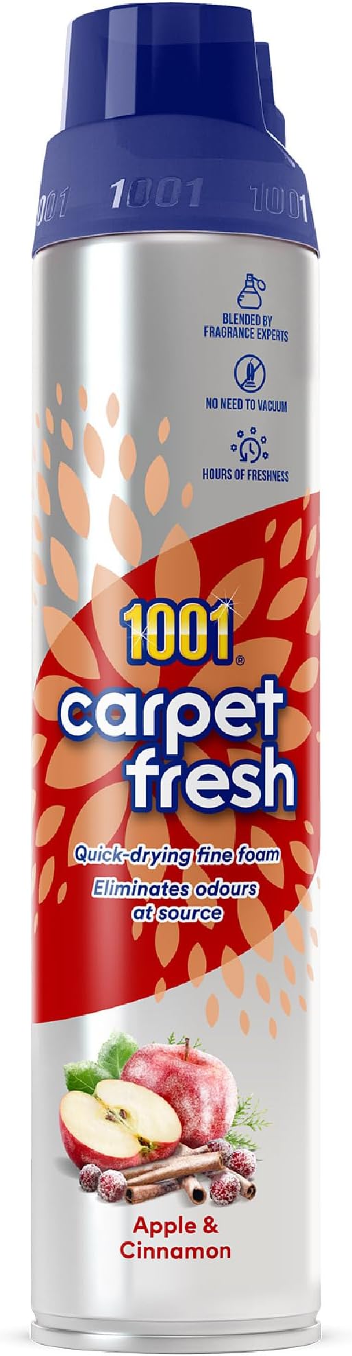 1001 Carpet Fresh Apple & Cinnamon 300ml Carpet Freshener Spray