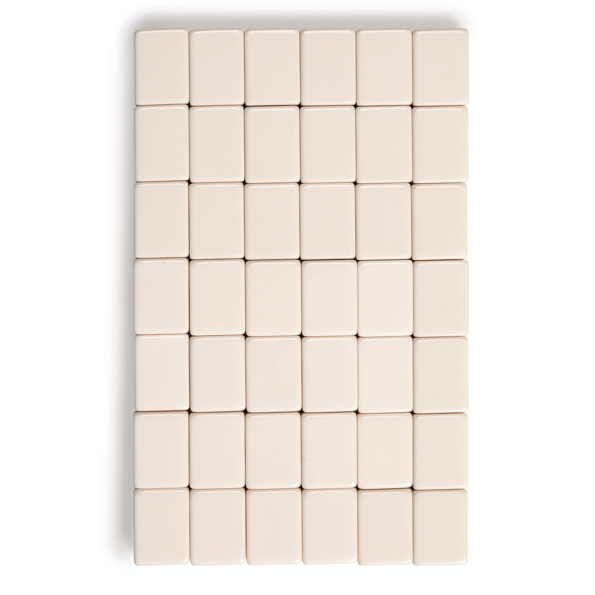 Yellow Mountain Imports American Mahjong Game Set, Blue Calico with Floral Blue Soft Case - All-in-One Racks with Pushers, Wright Patterson Scoring Coins, Dice, and Wind Indicator