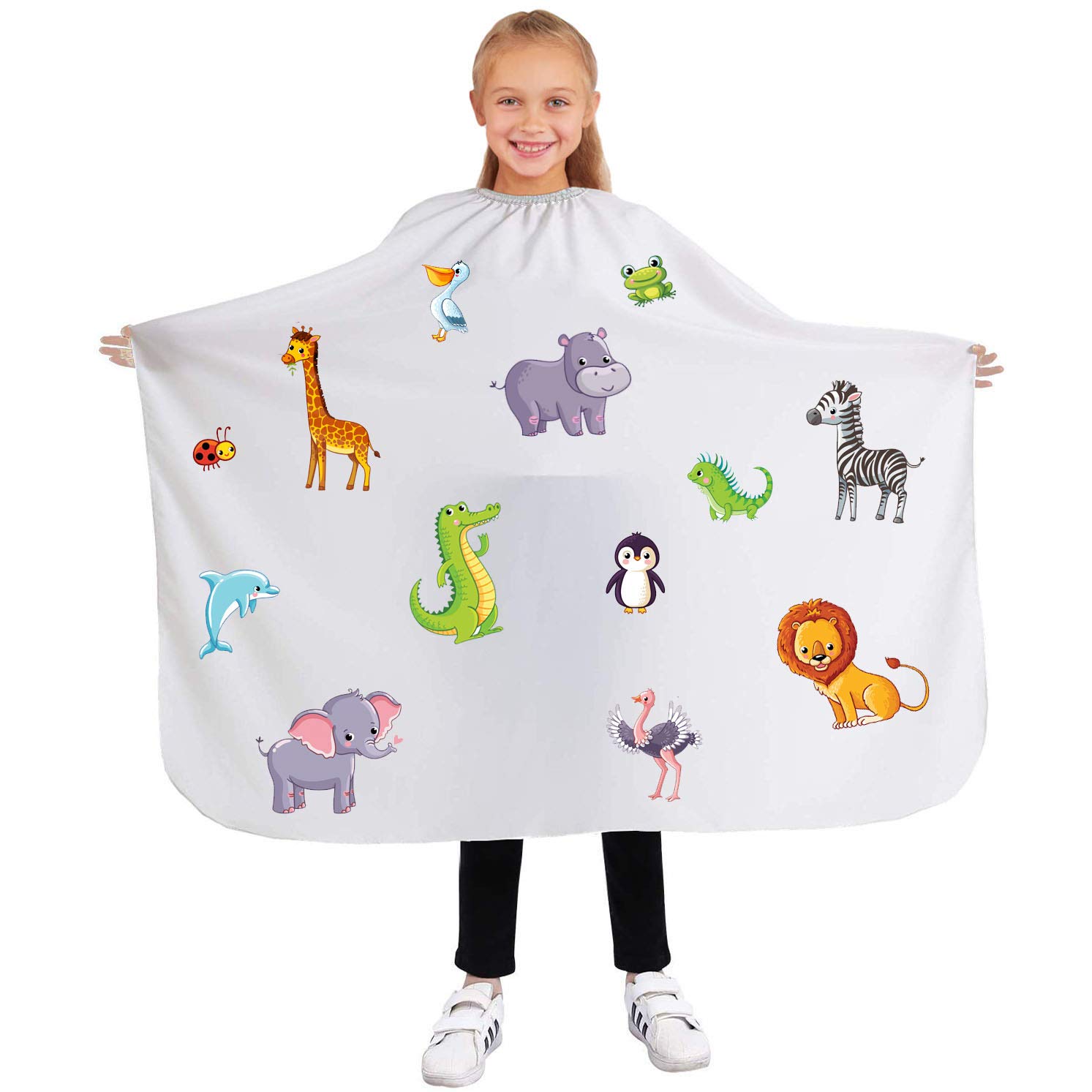 Professional hairdressing cape for Kids Children Perfect apron for the hair salon Beauty salon and home use Animals [111]