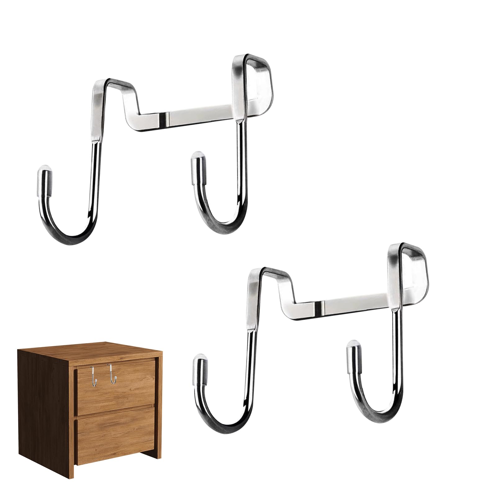 2PCS Door Hooks Over The Door Hook Hanger Sturdy and Waterproof Kitchen Cupboard Over Door Hooks Durable High Load Carrying Capacity Towel Rail Over Door Hook for Bathrooms Kitchen Cabinet Wardrobe