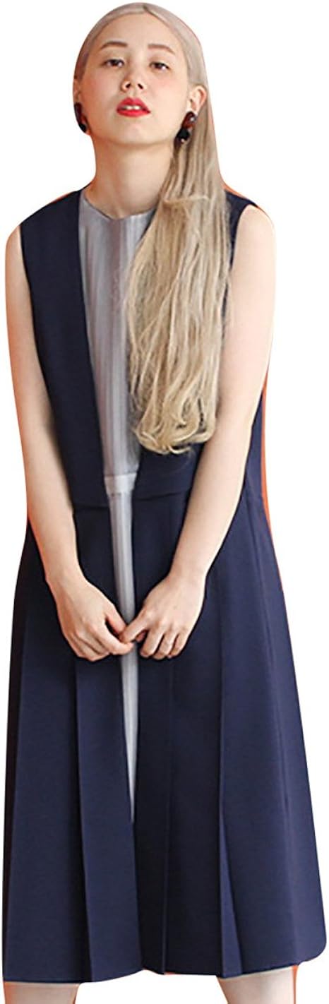 Amazon ノート エ シロンス Note Et Silence Caph Web限定色 オーガンジーコンビプリーツop 3501op Free ネイビー ワンピース チュニック 通販