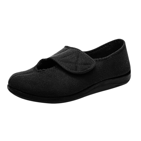 Frestepvie Damen/Herren Pantoffeln Breit Unisex - Erwachsene Hausschuhe Stoffschuhe Soft Bequem Schuhe