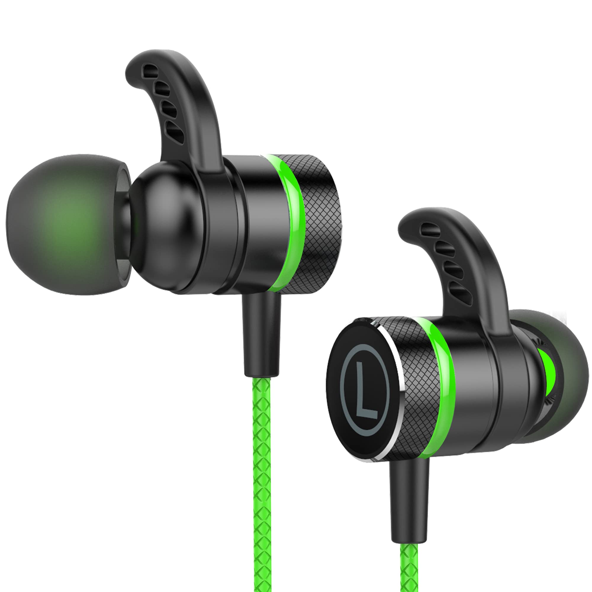 Photo 1 of KASOTT Soundmaster Pro V1 - Gaming Earphones with Dual Audio Drivers,in-Line Mic with Mute and Volume Control,Compatible with Xbox Series,Xbox One,Ps5,Ps4,Switch,Pc with 3.5mm