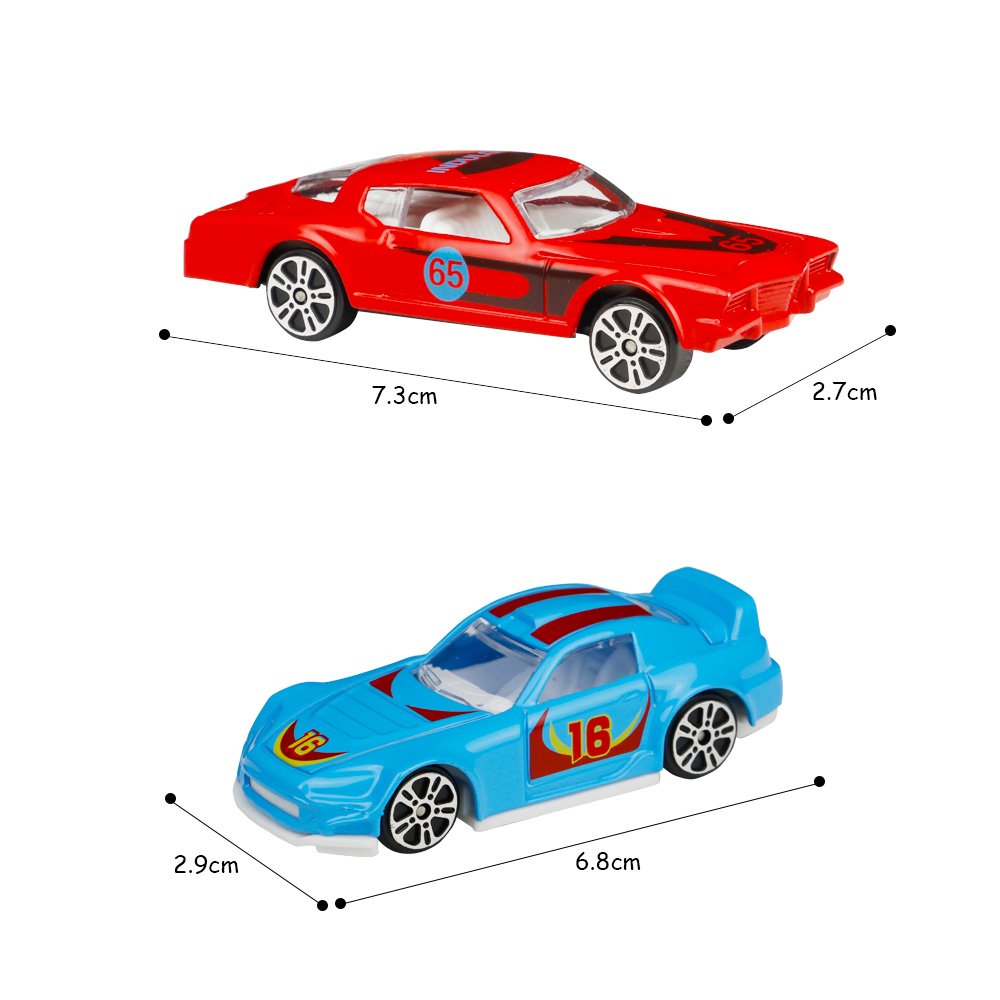 Metall Spielzeugauto Set 16PCS Modellautos 1:64 Fahrzeugmodell für Kinder Alter 3 4 5