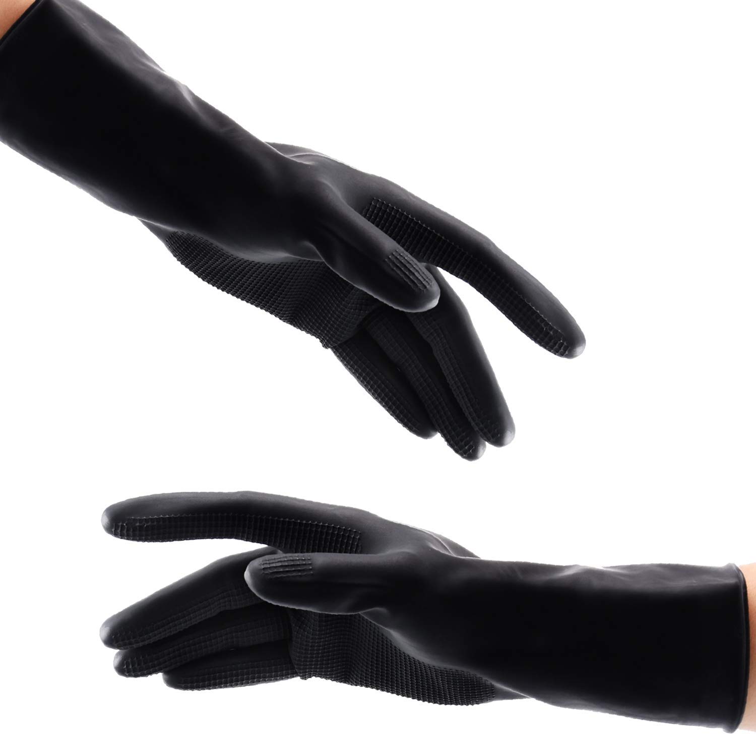 VOVCIG Hair Dye Gloves,Professional Hair Coloring Accessories for Hair Salon Hair Dyeing,2pcs（1 left+1 right）,black