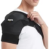BINITS Shoulder Brace for Rotator Cuff, Tendonitis, Dislocation, Shoulder Pain Relief, Arm Sling Shoulder Support Fit Sleeve Wrap for Men & Women （Black L-XL）