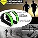 Running Belt with BONUS 2 Packs USB Rechargeable LED Safety Lights Armband - Reflective Waist Band - iPhone X 6 7 8 Phone Holder Fanny Pouch - Night Runners Gear/Accessories for Men and Women