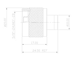 AEC NS-1038NTG-SH0015, N-Type 50ohm Termination