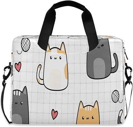 Amazon パソコンバッグ ビジネスバッグ Pcケース かわいい 猫柄 16インチ ノートパソコンバッグ タブレットバッグ ノートパソコンケース ラップトップスリーブ 手提げカバン 男女兼用 衝撃吸収 ショルダー付き Yxx Pcバッグ ケース スリーブ 通販
