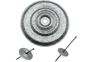 JIADING Metal Insulation Plates Self Tapping into Metal and Wood Roof Decks EPDM TPO Goes with Plates to Meet a Variety of Roofing (3"Plate, Plate, 500)