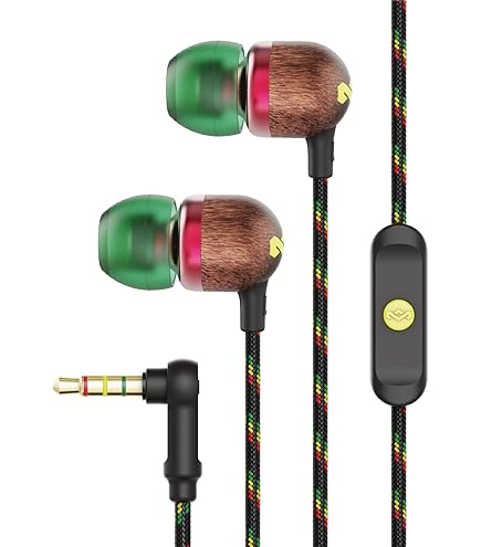 Amazon.com: House of Marley Smile Jamaica AUX Wired Earbuds with