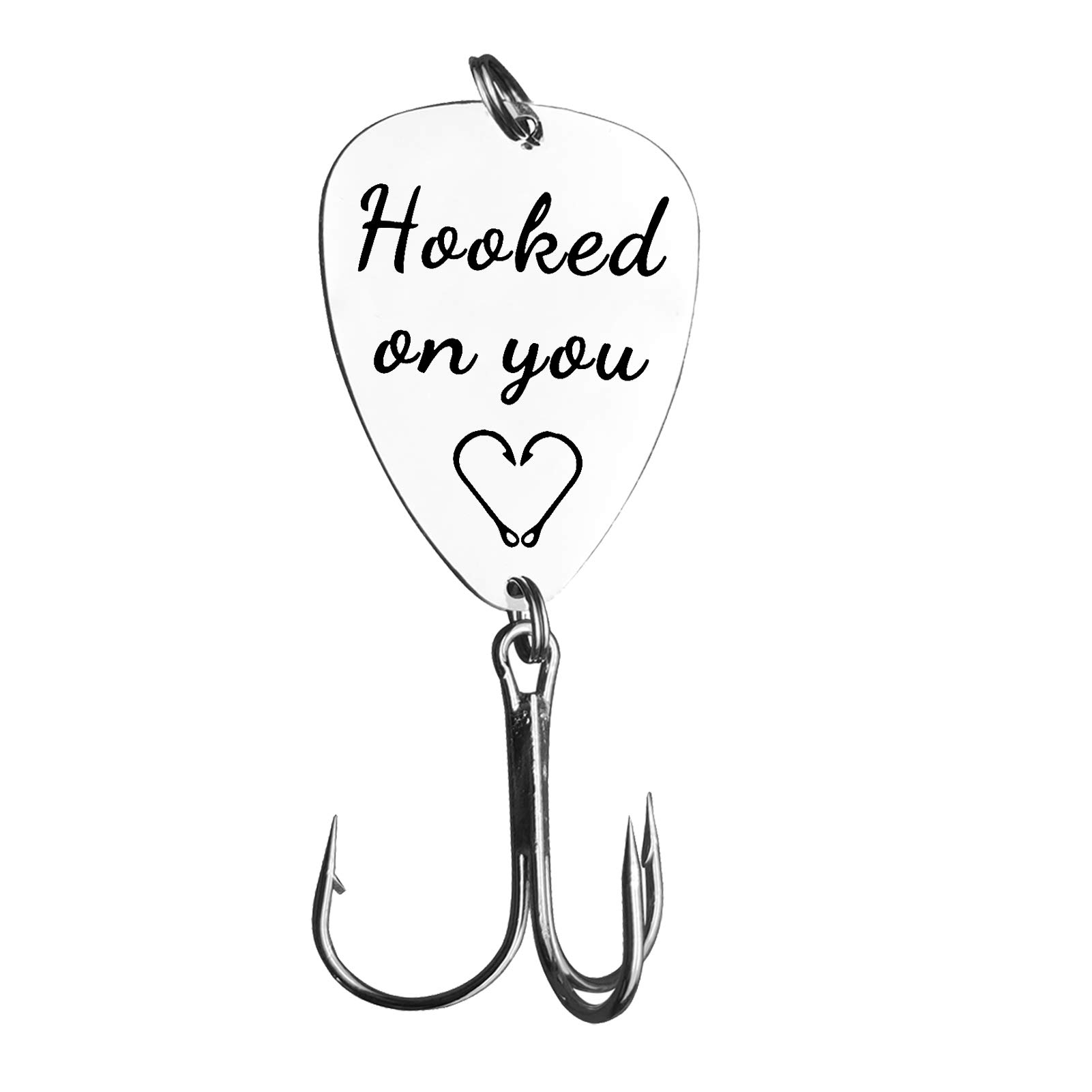 Ximalun Gifts for Boyfriend Husband Anniversary Fishing Gifts for Him Fiance Hooked on You Fishing Lures Christmas Birthday Gifts Valentines Day Gifts for Him