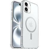 OtterBox iPhone 16 Plus - Symmetry MagSafe Case - Ultra-Slim - Raised Edges Protect Camera & Screen - Non-Retail Packaging - Clear