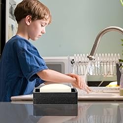 Luxspire Soap Dish Tray, Double Layer Draining Soap